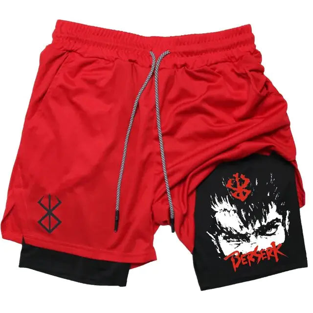 Berserk Anime Athletic Quick-Dry Shorts