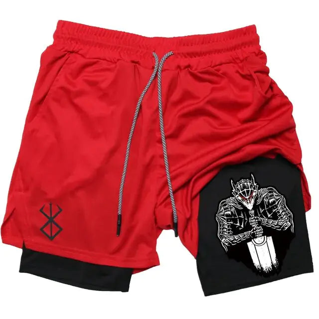 Berserk Anime Athletic Quick-Dry Shorts