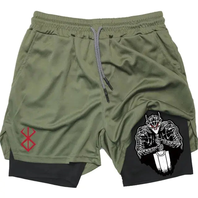 Berserk Anime Athletic Quick-Dry Shorts