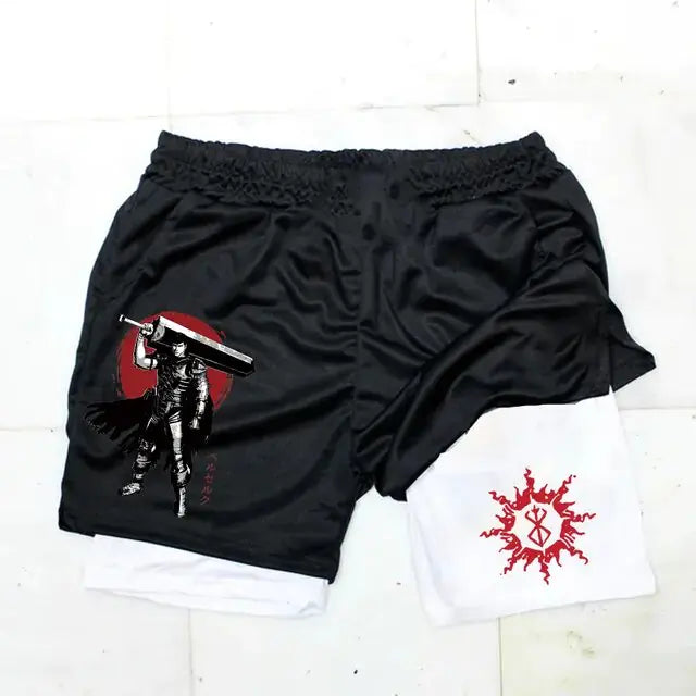 Berserk Anime Athletic Quick-Dry Shorts