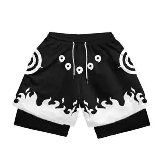 Anime Berserk 2 in 1 Gym Shorts for Men