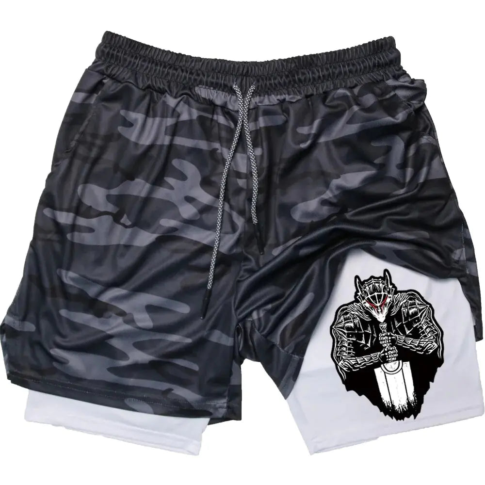 Berserk Anime Athletic Quick-Dry Shorts