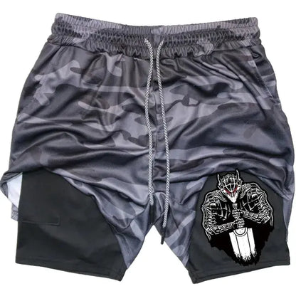 Berserk Anime Athletic Quick-Dry Shorts