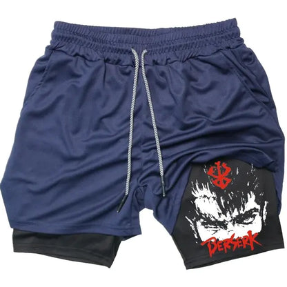 Berserk Anime Athletic Quick-Dry Shorts