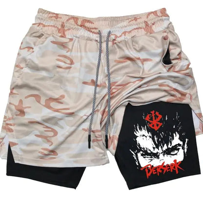 Berserk Anime Athletic Quick-Dry Shorts