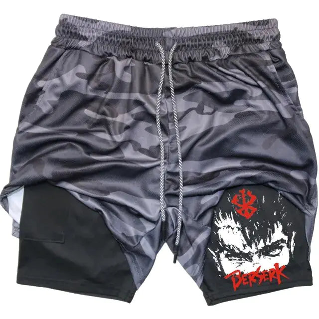 Berserk Anime Athletic Quick-Dry Shorts