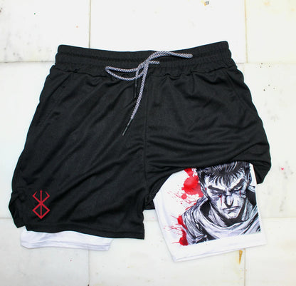 Berserk Anime Athletic Quick-Dry Shorts