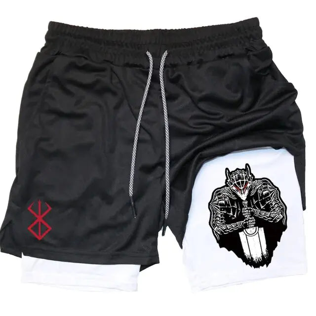 Berserk Anime Athletic Quick-Dry Shorts