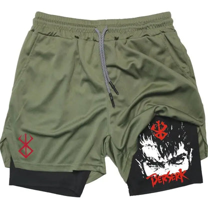 Berserk Anime Athletic Quick-Dry Shorts