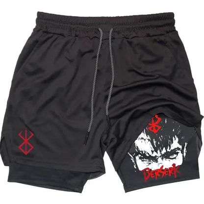 Berserk Anime Athletic Quick-Dry Shorts