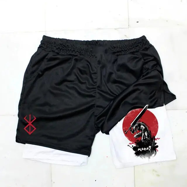 Berserk Anime Athletic Quick-Dry Shorts