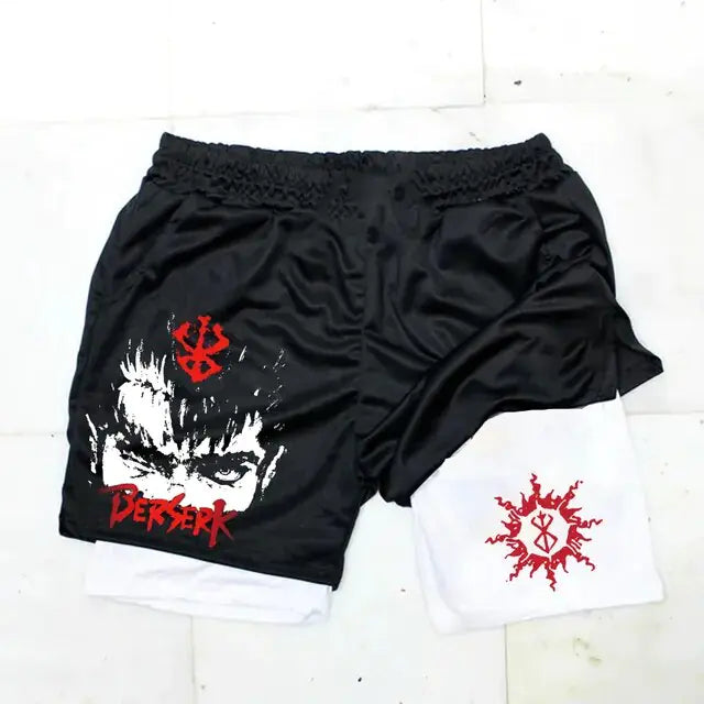 Berserk Anime Athletic Quick-Dry Shorts