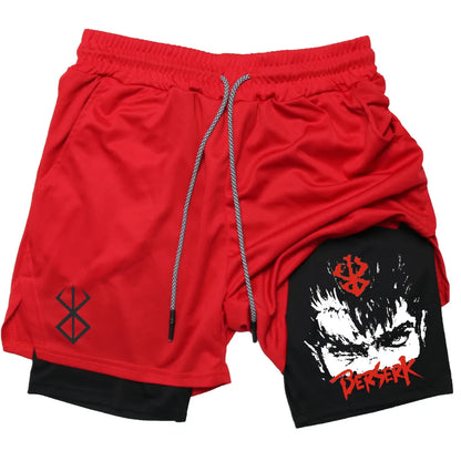 Berserk Anime Athletic Quick-Dry Shorts