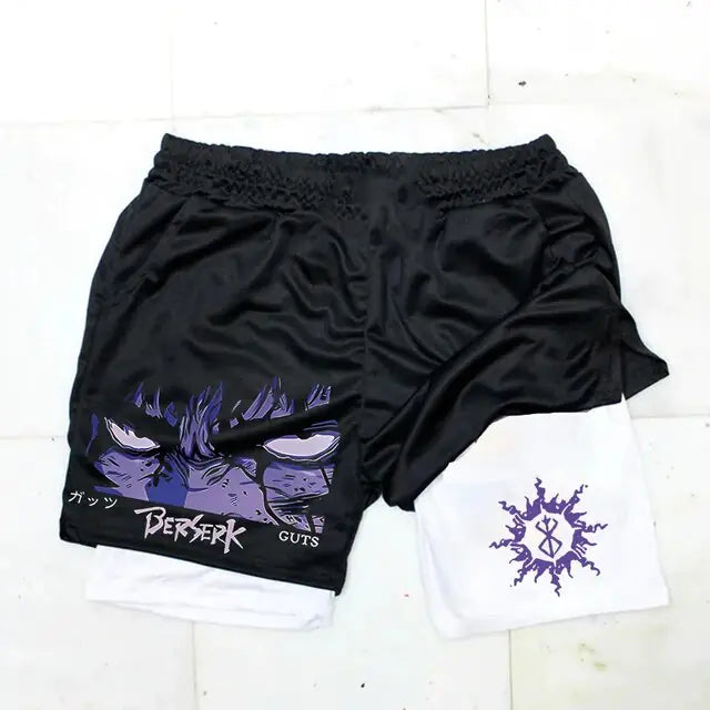 Berserk Anime Athletic Quick-Dry Shorts